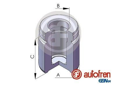 AUTOFREN D02577 Поршень суппорта SAAB 9.5 / BMW 7 SERIES (E-32) / 8 SERIES (E-31) 98-