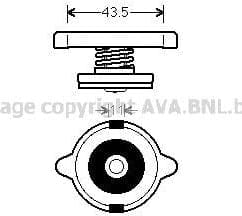 AVA 980014 Крышка радиатора