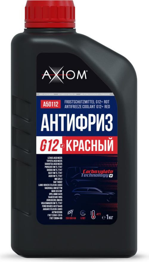 AXIOM a50112 Антифриз красный g12+ axiom 1 кг купить в Самаре