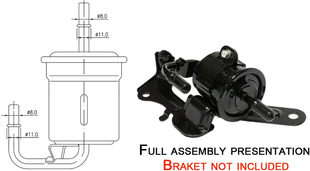 AZUMI FSP21015 Фильтр топл.TOYOTA LAND CRUISER 200 4.7L 2008=>