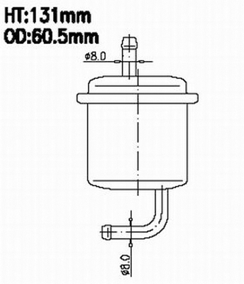 AZUMI FSP29201 Фильтр топливный CHEVROLET (GM)TrackerCE103(1999-2005)