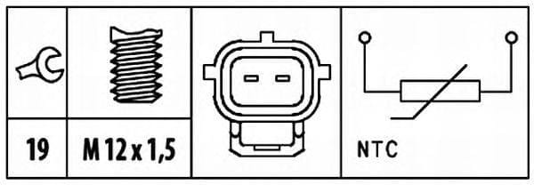 BEHR-HELLA 6PT009309561 Датчик темп.охл.жидкости MAZDA 605 >