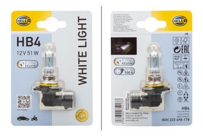 BEHR-HELLA 8GH223498178 Лампа HB4 12V 51W P22d WL White Light (блистер 1шт)