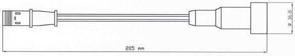 BERAL uai206 Сигнализатор, датчик износа тормозных колодок купить в Самаре