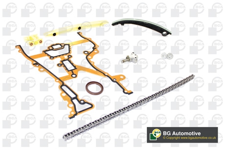 BGA TC0235K Комплект цепи ГРМ Opel Astra 1.0i-1.4i Z10XE/X12XE/Z14XE 96> без звездочек