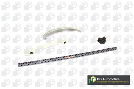 BGA TC0430K Комплект цепи ГРМ FORD C-MAX, FIESTA, FOCUS, GALAXY, MONDEO, S-MAX, TOURNEO, TRANSIT / MAZDA 3,5,6 / VOLVO C30,S40,S80,V50,V70 1.8/2.0 00-15 AODA/AODB без звездочек