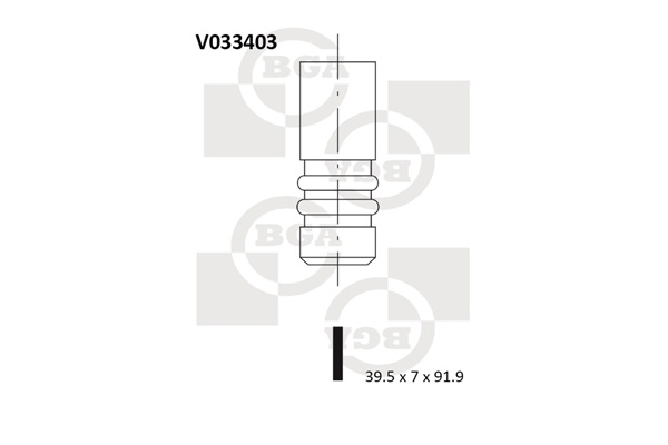 BGA V033403 Клапан впускной