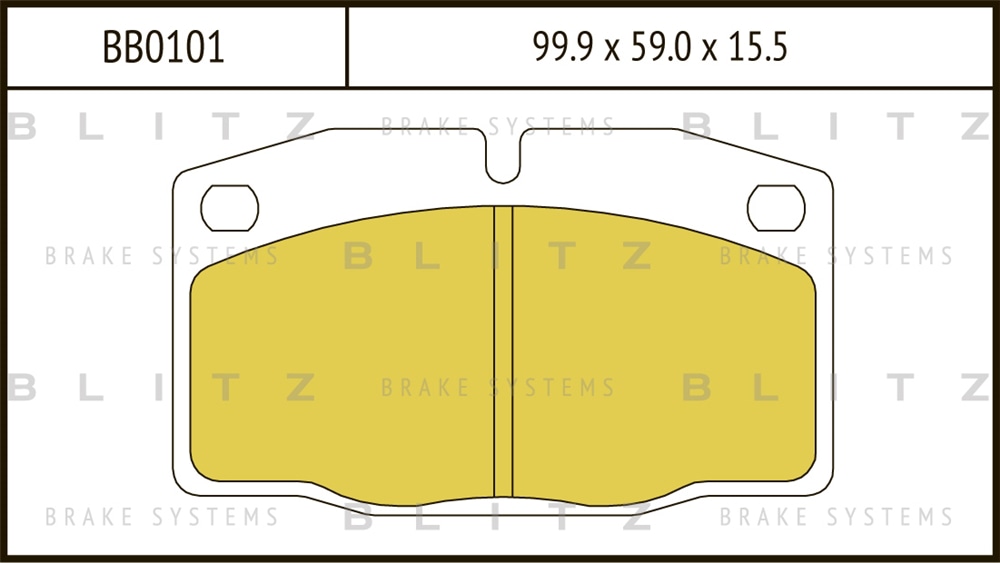 BLITZ BB0101 Колодки тормозные дисковые передние купить в Самаре