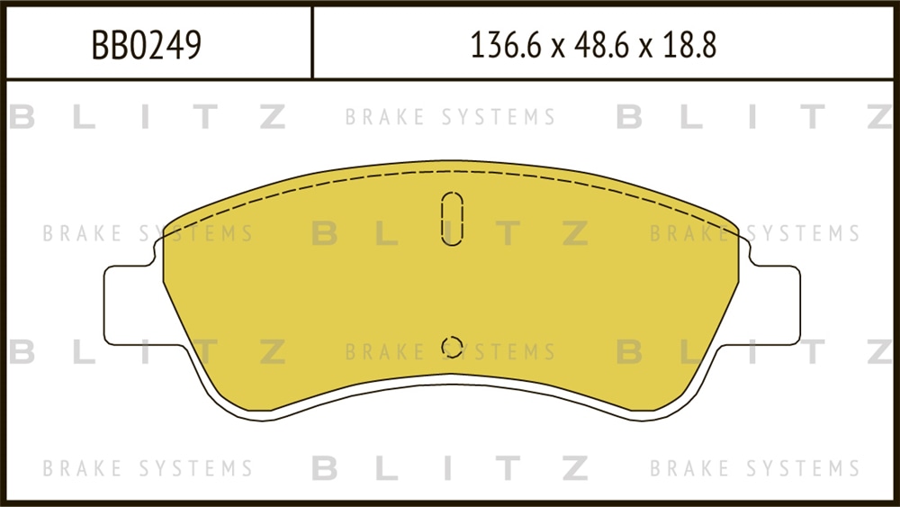 BLITZ BB0249 Колодки тормозные дисковые передние купить в Самаре