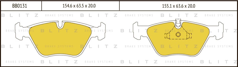 BLITZ BB0131 Колодки тормозные дисковые передние