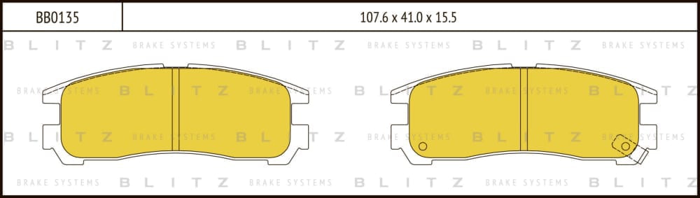 BLITZ BB0135 Колодки тормозные дисковые задние
