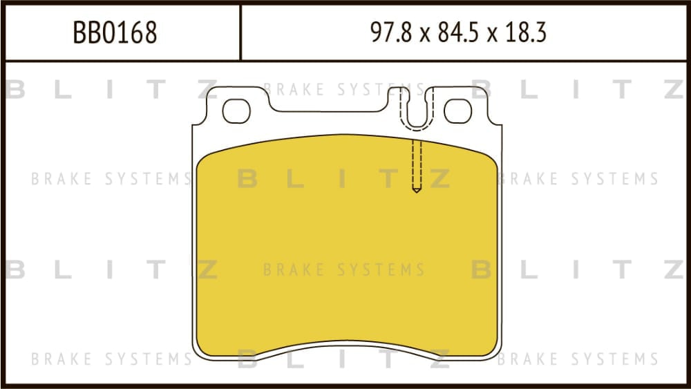 BLITZ BB0168 Колодки тормозные дисковые передние