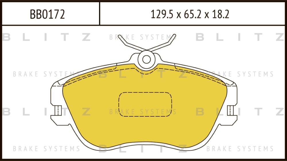 BLITZ BB0172 Колодки тормозные дисковые передние