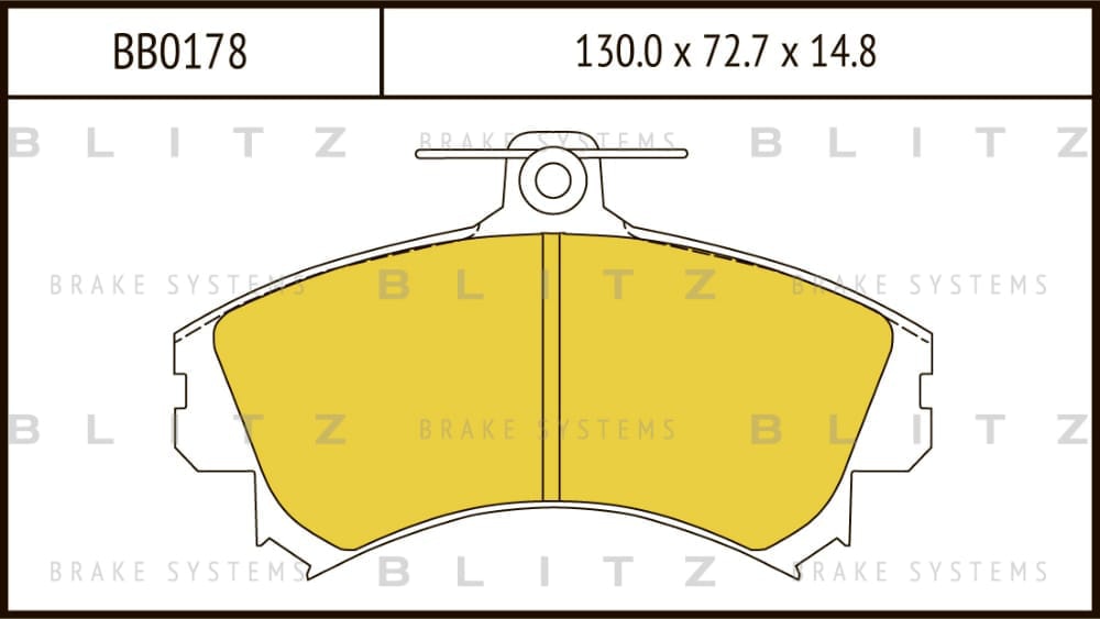 BLITZ BB0178 Колодки тормозные дисковые передние