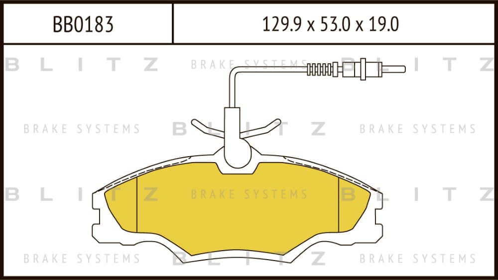 BLITZ BB0183 Колодки тормозные дисковые передние