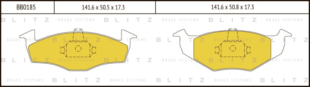 BLITZ BB0185 Колодки тормозные дисковые передние