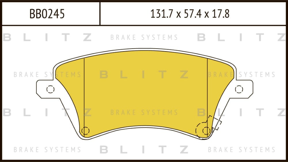 BLITZ BB0245 Колодки тормозные дисковые передние