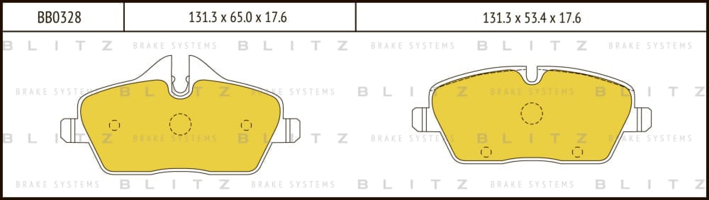 BLITZ BB0328 Колодки тормозные дисковые передние