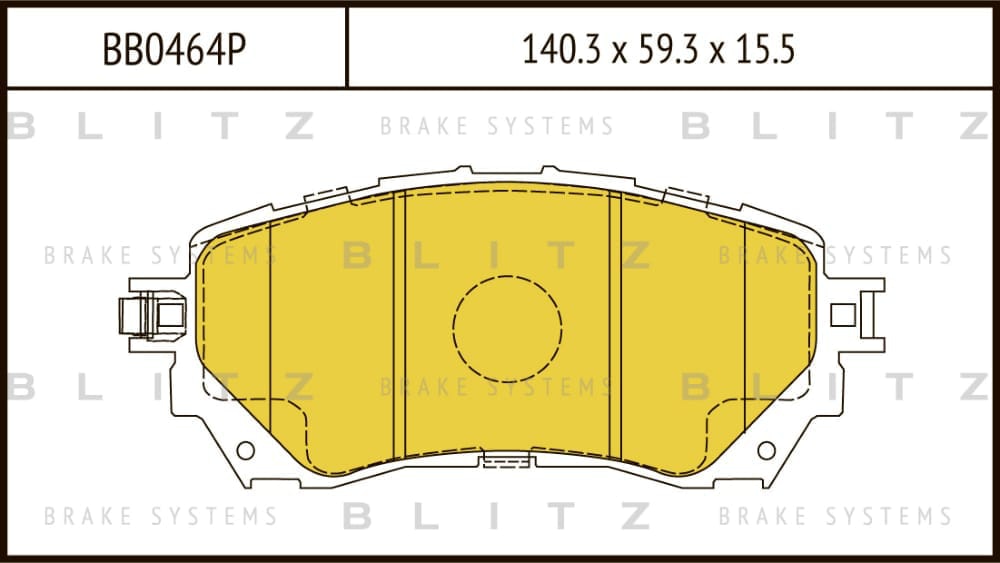 BLITZ BB0464P Колодки тормозные дисковые | перед |