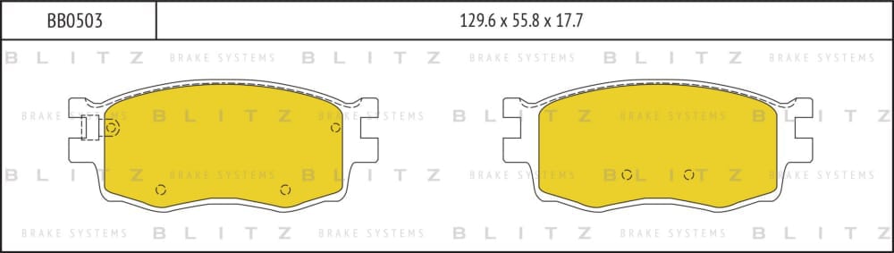 BLITZ BB0503 Колодки тормозные дисковые передние