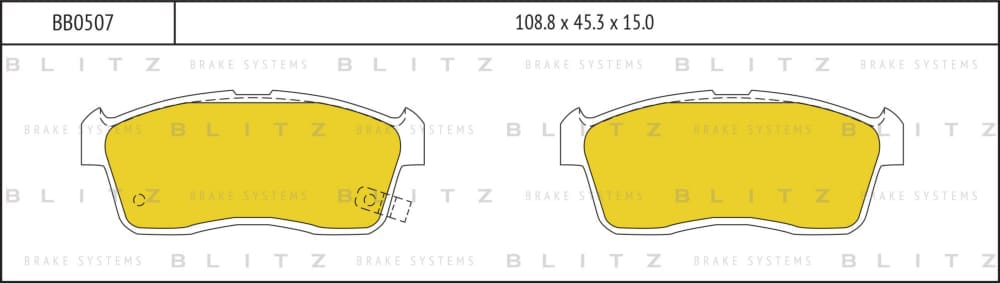 BLITZ BB0507 Колодки тормозные дисковые передние