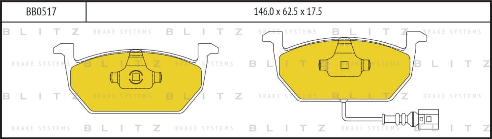 BLITZ BB0517 Колодки тормозные дисковые передние
