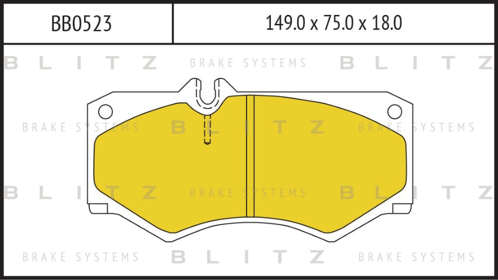 BLITZ BB0523 Колодки тормозные дисковые передние