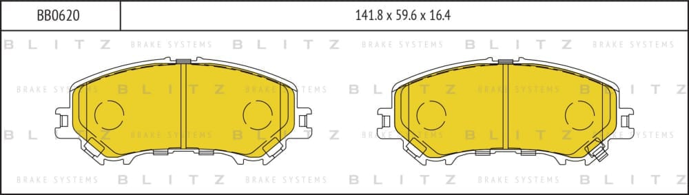 BLITZ BB0620 Колодки тормозные дисковые передние