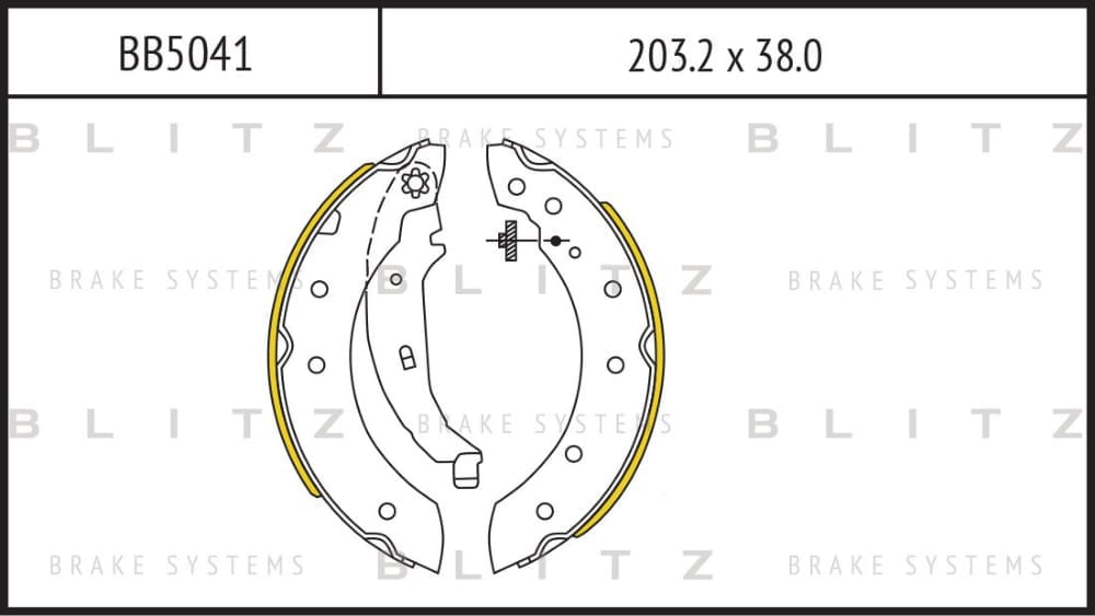 BLITZ BB5041 Колодки тормозные барабанные