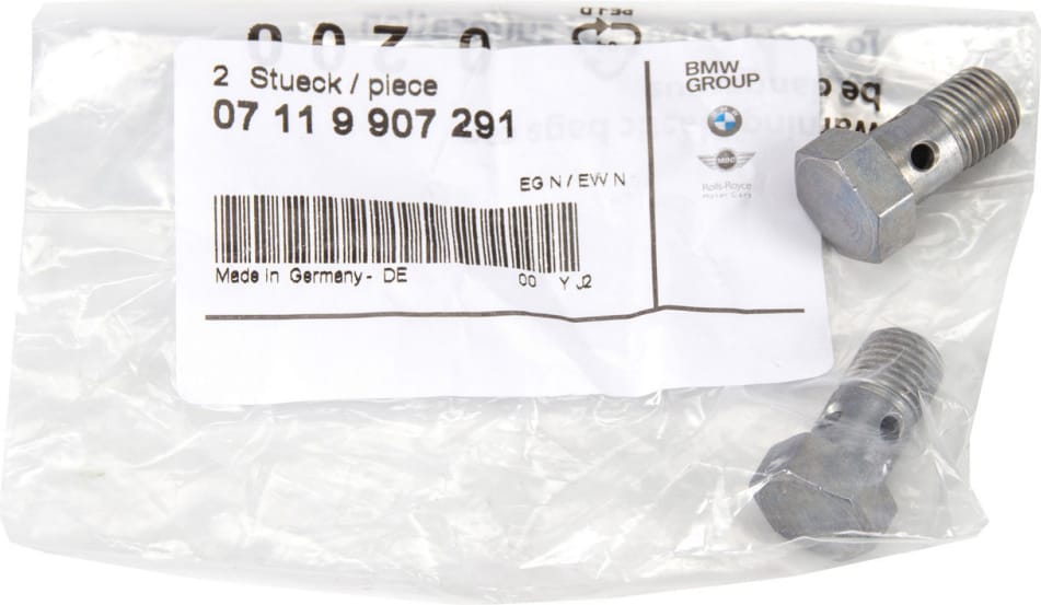BMW 07119907291 Болт полый ТУРБИНЫ BMW