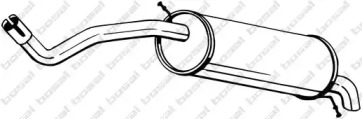 BOSAL 220017 Глушитель задняя часть