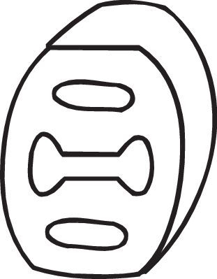 BOSAL 255854 Подвеска глушителя VOLVO V70 2.0-2.5 97-00