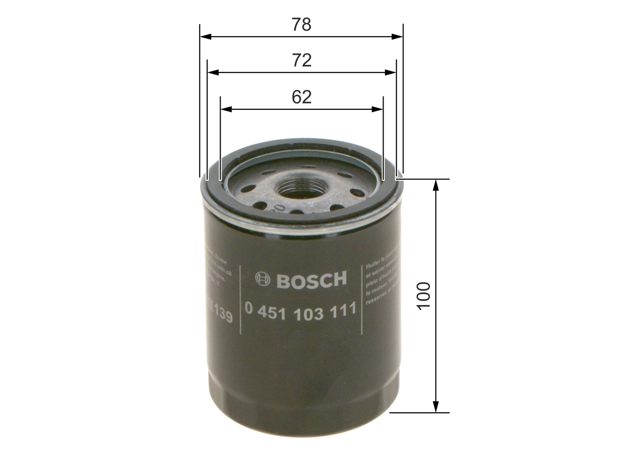 BOSCH 0451103111 Масляный фильтр p3111
