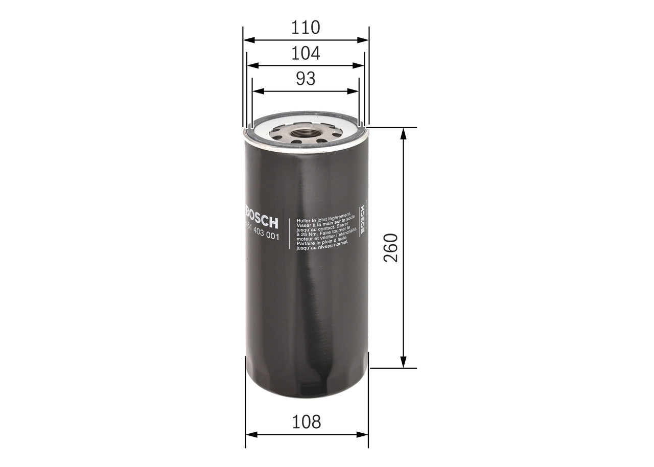BOSCH 0451403001 Фильтр масляный