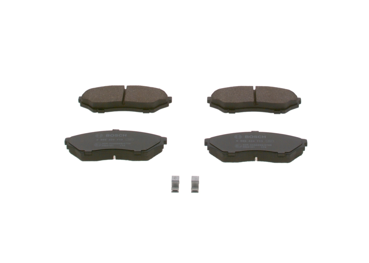 BOSCH 0986424713 Колодки тормозные MITSUBISHI PAJERO PININ 1.8-2.0D 99- передние