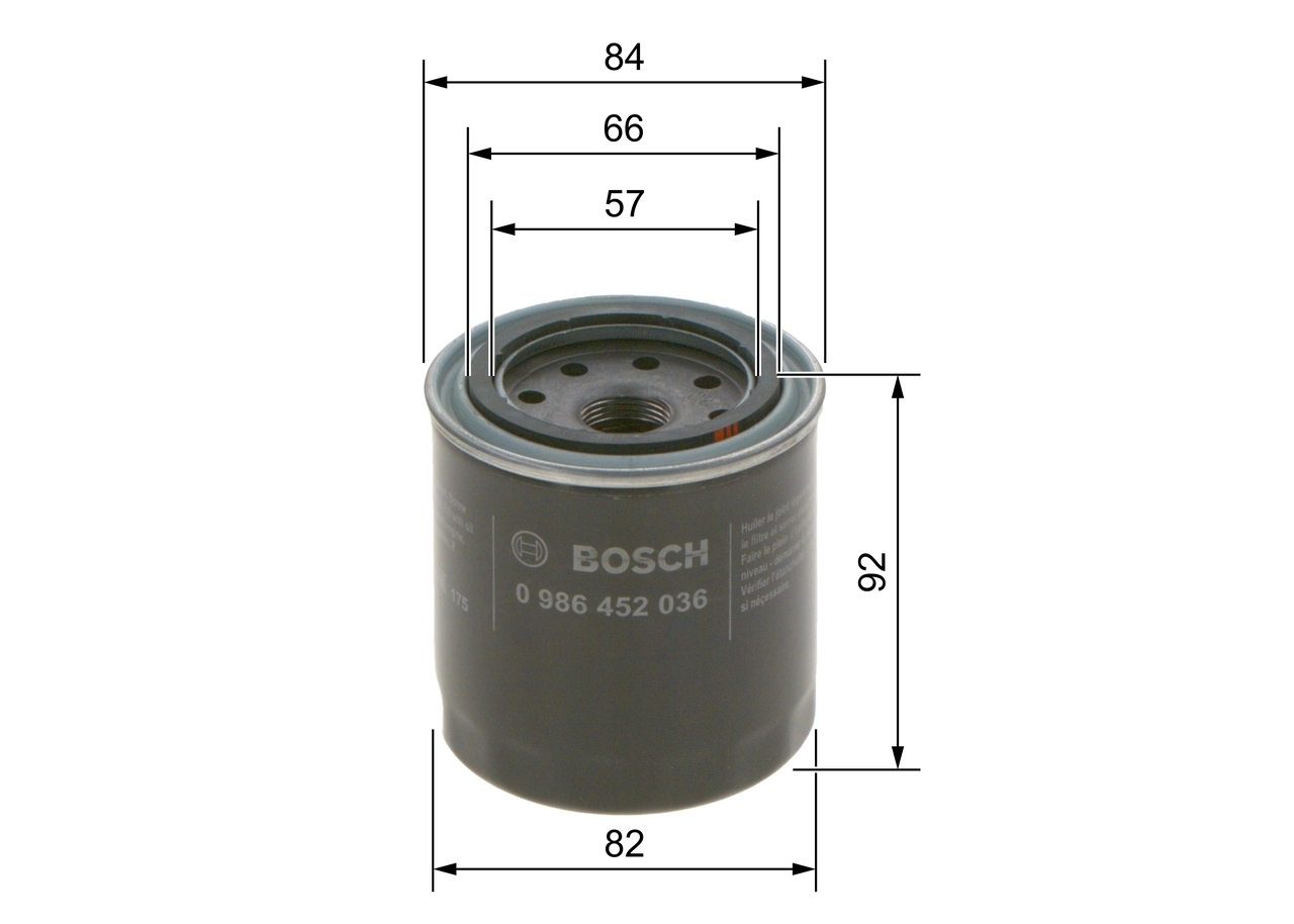 BOSCH 0986452036 Фильтр масляный