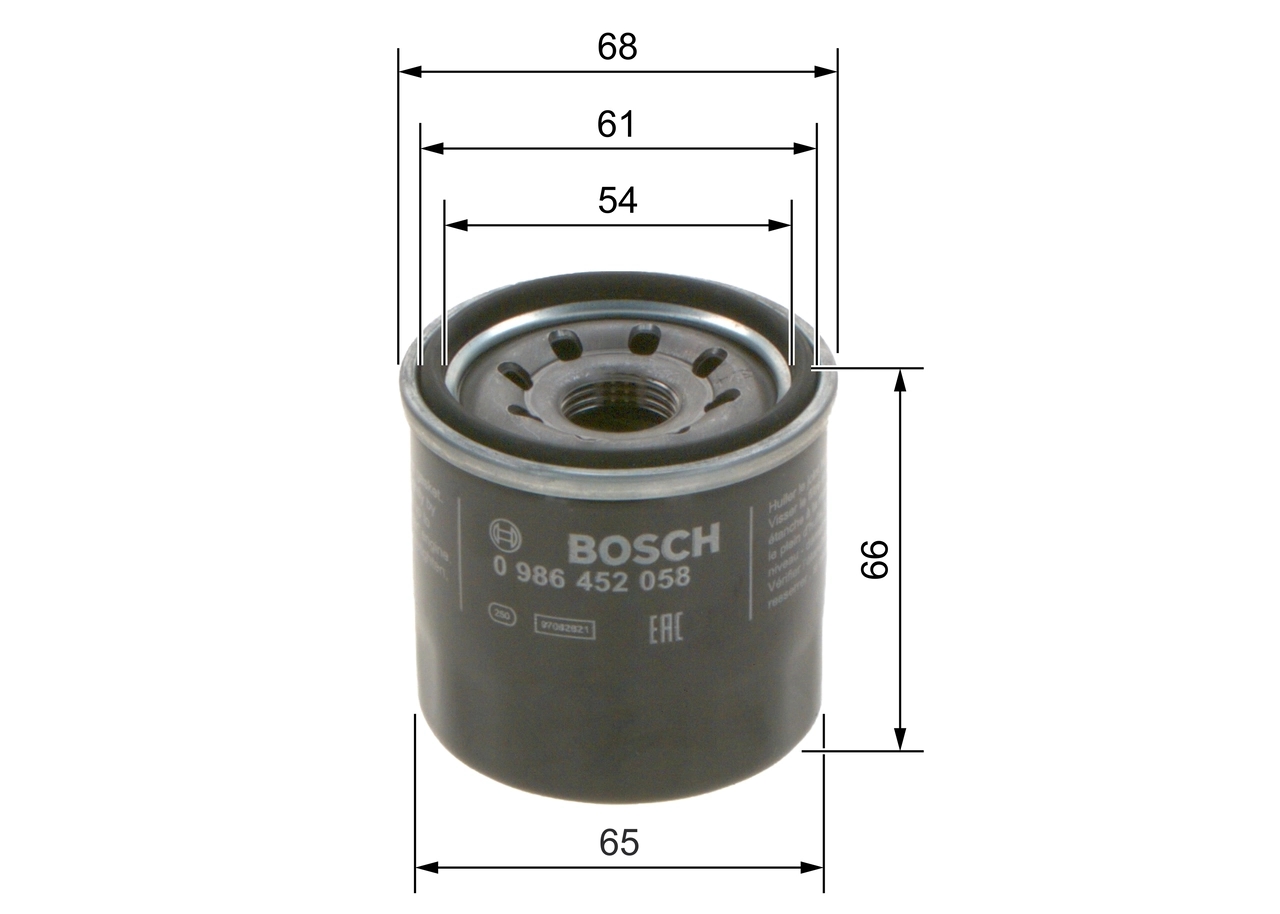 BOSCH 0986452058 Фильтр масляный