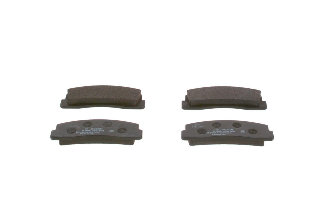 BOSCH 0986466601 Колодки тормозные дисковые