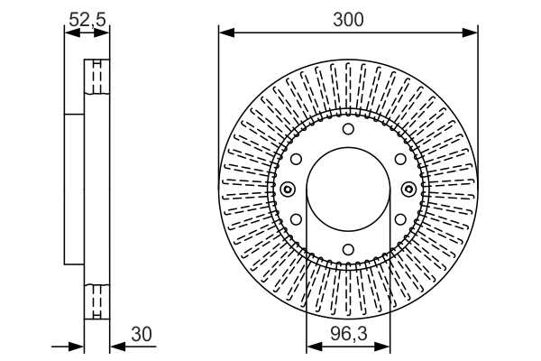 BOSCH 0986479T88 Диск тормозной