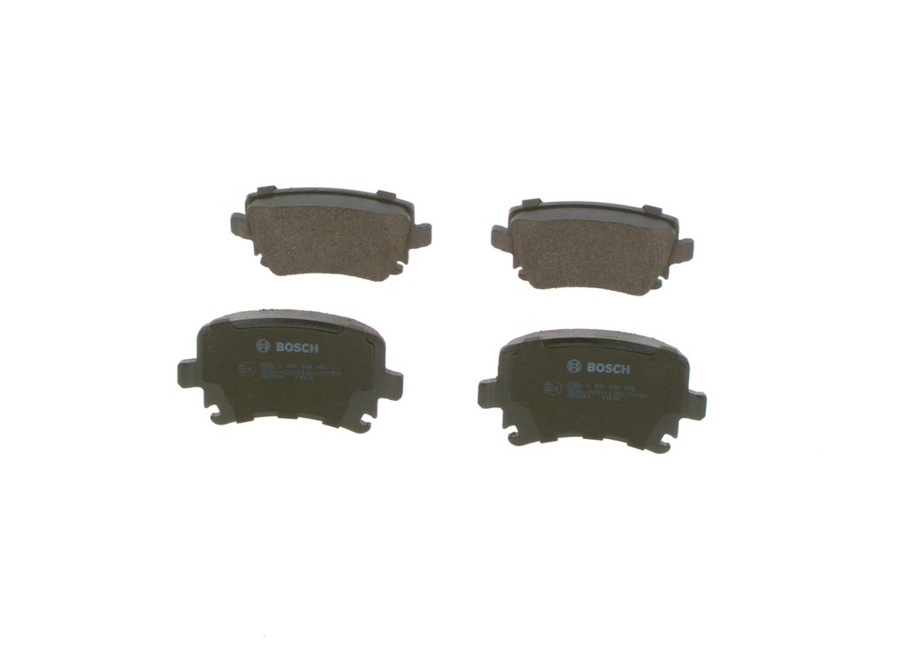 BOSCH 0986494062 Колодки тормозные дисковые задн AUDI: A3 (8P1) 3.2 V6 quattro/S3 quattro 03-12, A3 Sportback (8PA) 3.2 V6 quattro/RS3 quattro/S3 quattro 04-, TT (8J3) 2.0 TFSI quattro/2.0 quatt