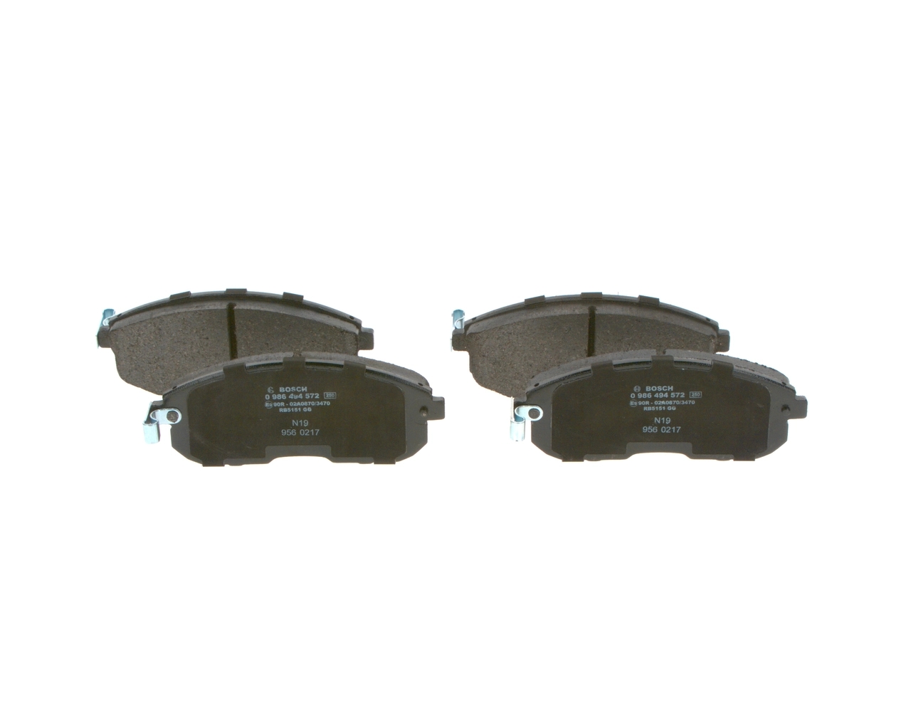 BOSCH 0986494572 Колодки тормозные дисковые перед