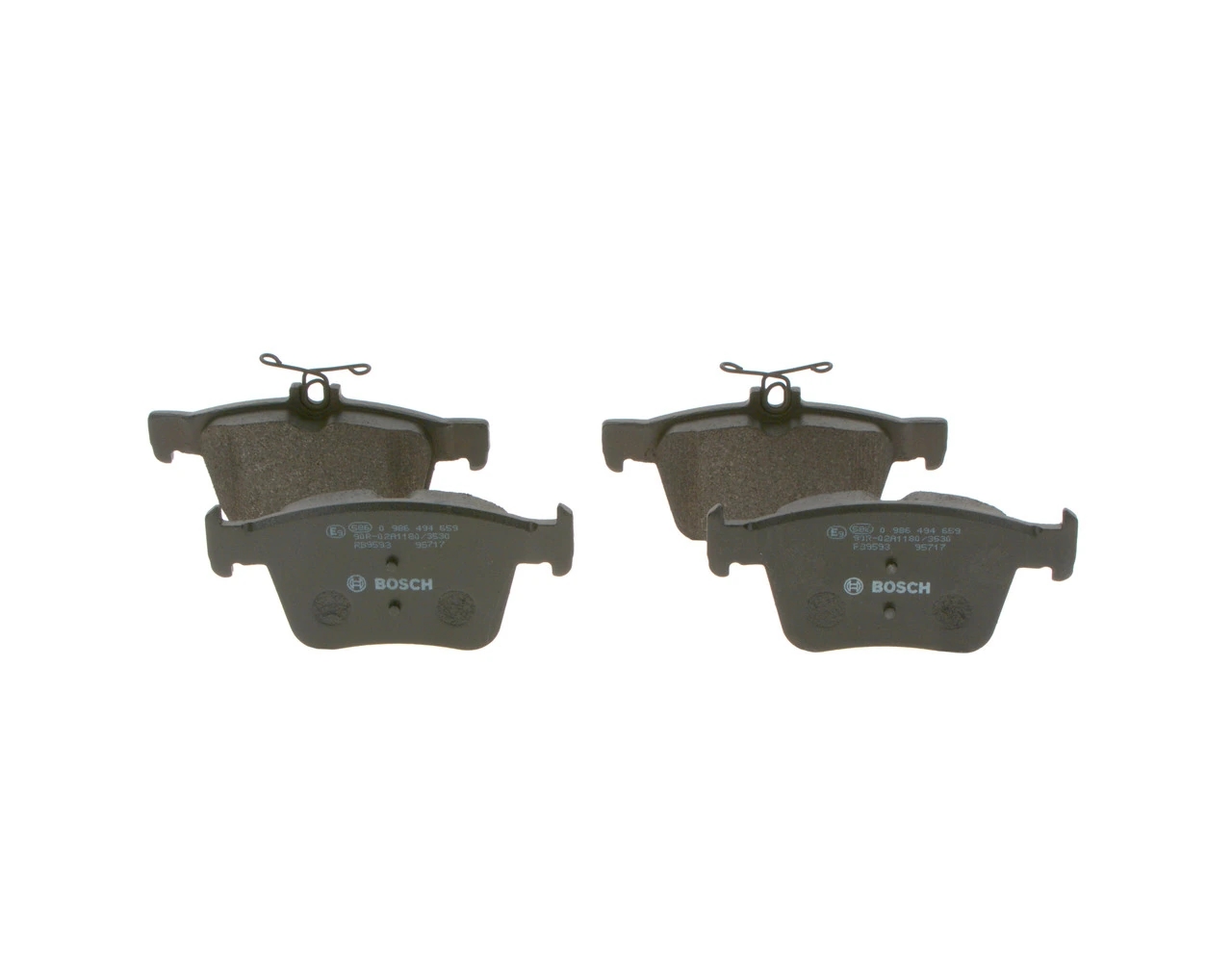 BOSCH 0986494659 Колодки тормозные дисковые зад