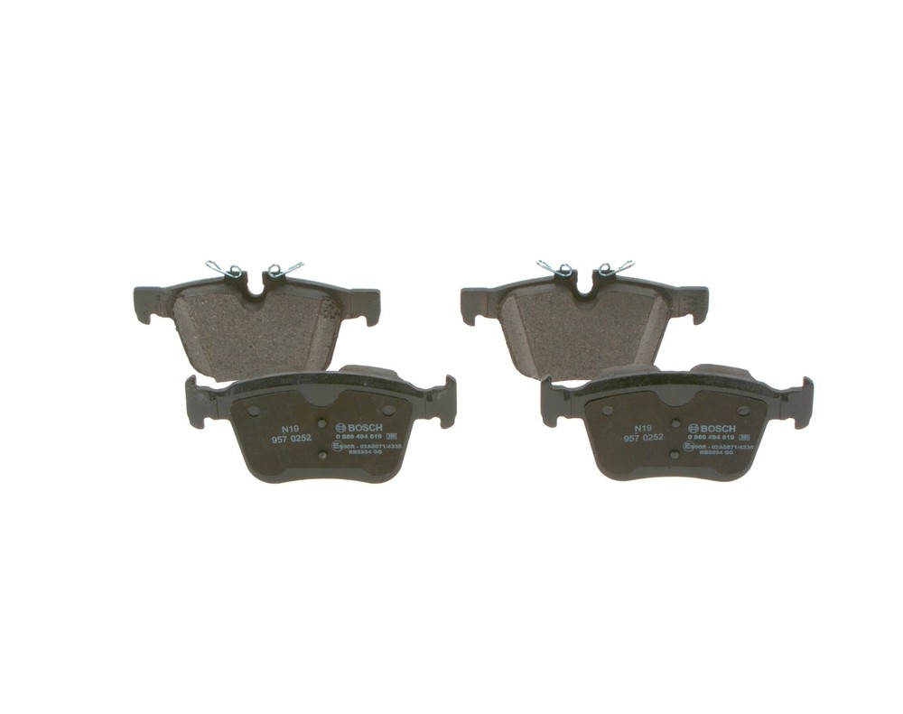 BOSCH 0986494819 Колодки тормозные LAND ROVER DISCOVERY 14-/EVOQUE 11-/VOLVO XC90 II 14- задние