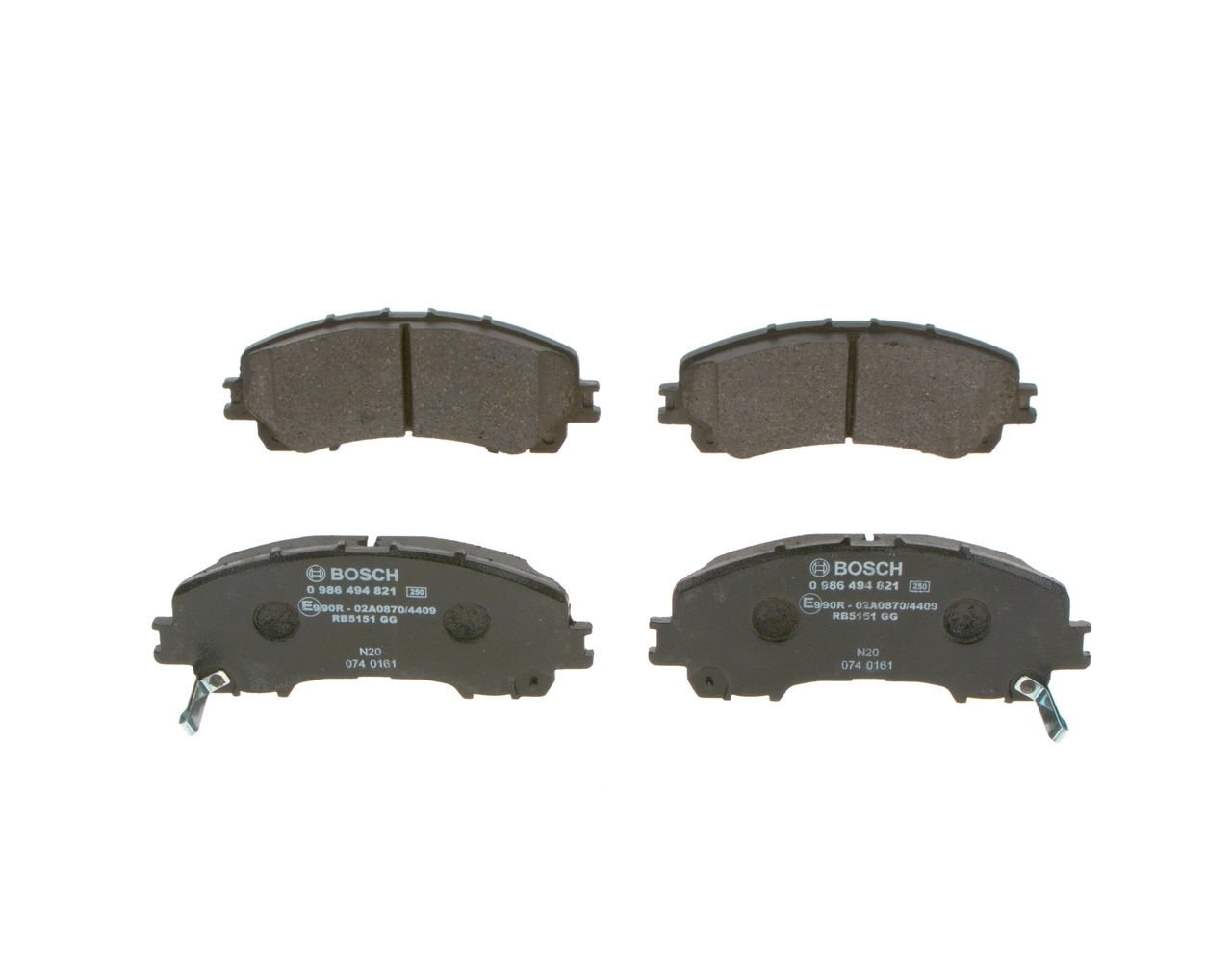 BOSCH 0986494821 Колодки тормозные дисковые