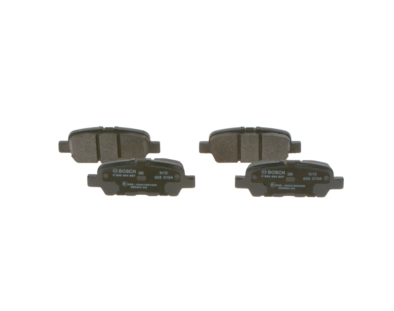BOSCH 0986494857 Колодки тормозные дисковые зад