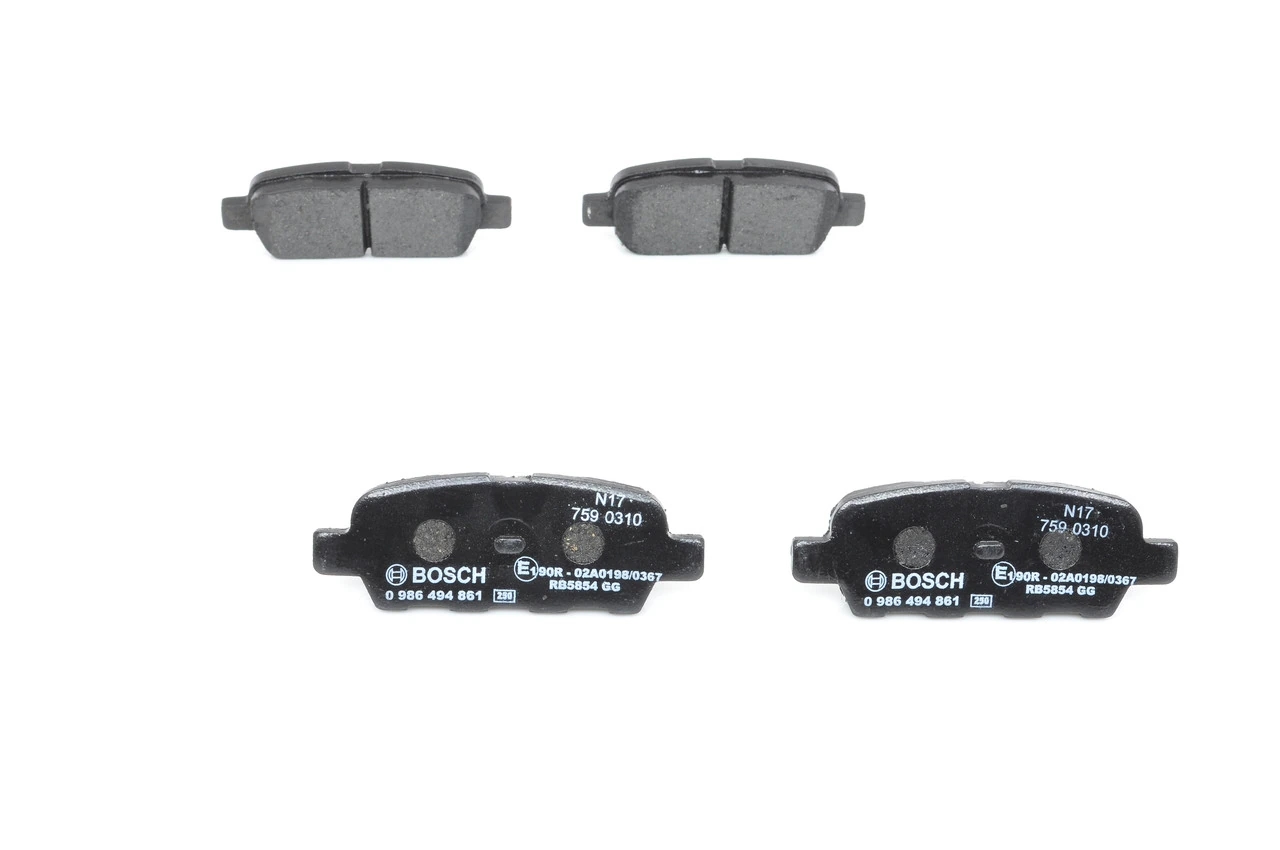 BOSCH 0986494861 Колодки тормозные дисковые зад