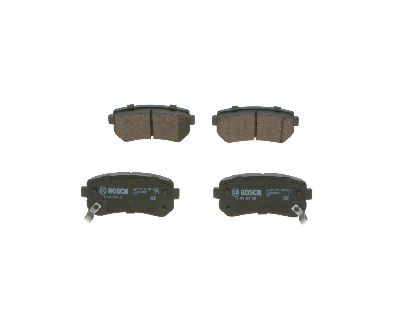 BOSCH 0986494887 Колодки тормозные дисковые зад