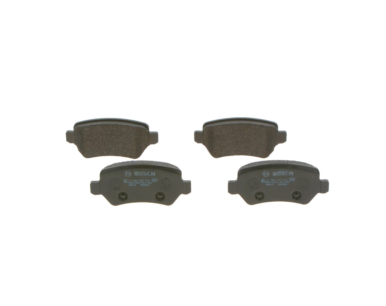 BOSCH 0986495218 Колодки тормозные дисковые зад