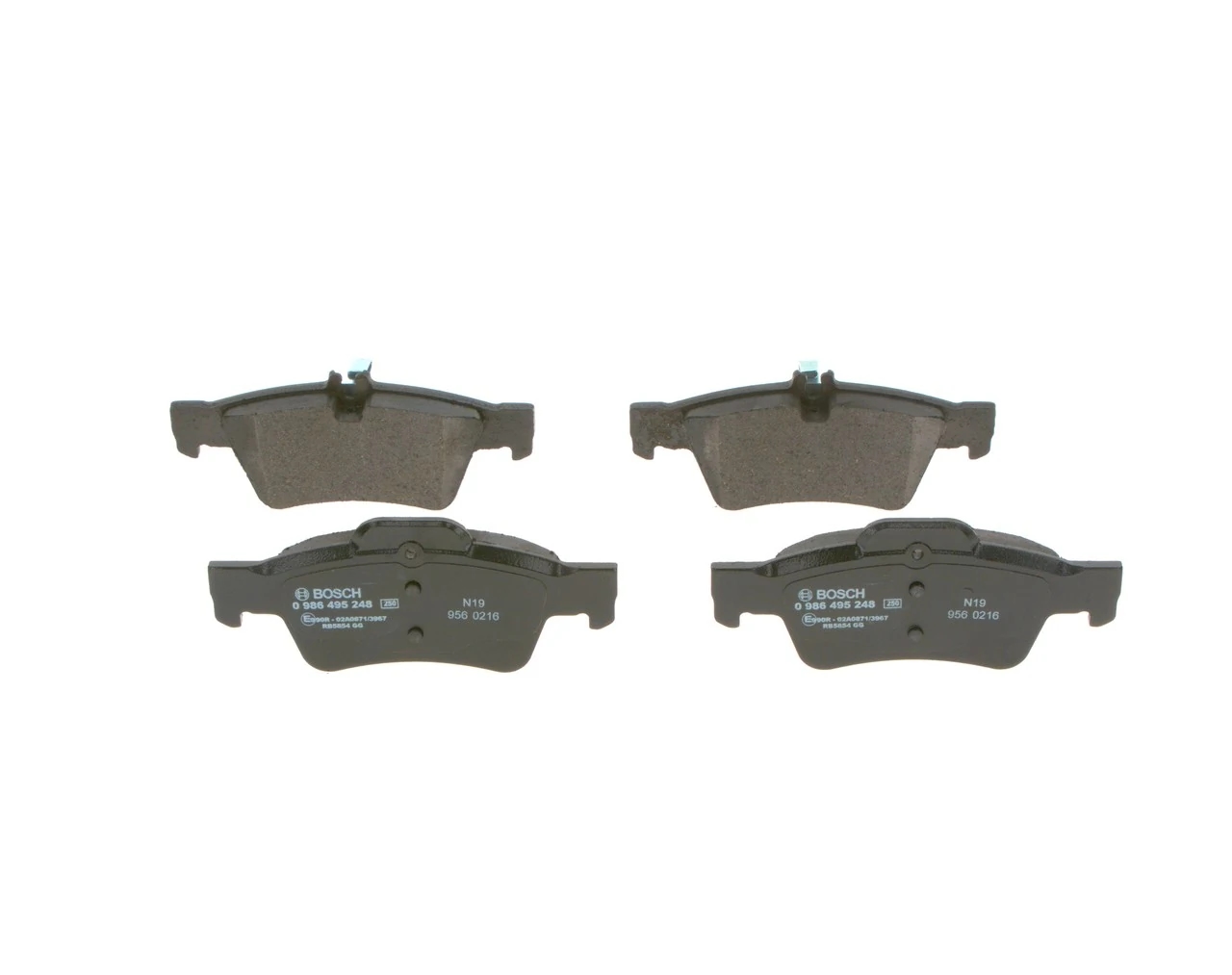 BOSCH 0986495248 Колодки тормозные дисковые зад