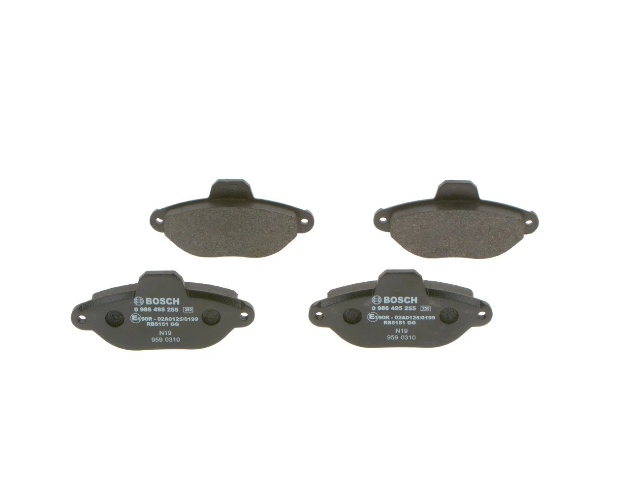 BOSCH 0986495255 Колодки тормозные дисковые перед